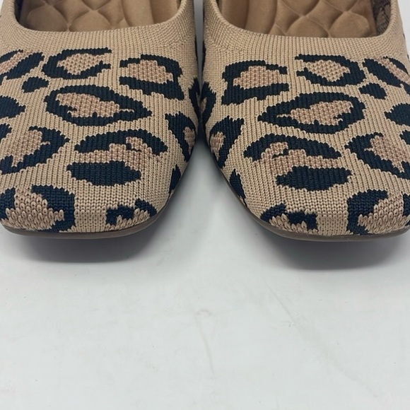 Vivaia Margot Leopard Squared Toe Wedge Heels Size 8 Excellent Condition - Picture 2 of 4